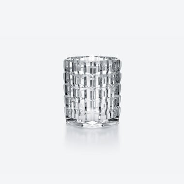 ルクソール キャンドルホルダー Baccarat、クリアのクリスタル製