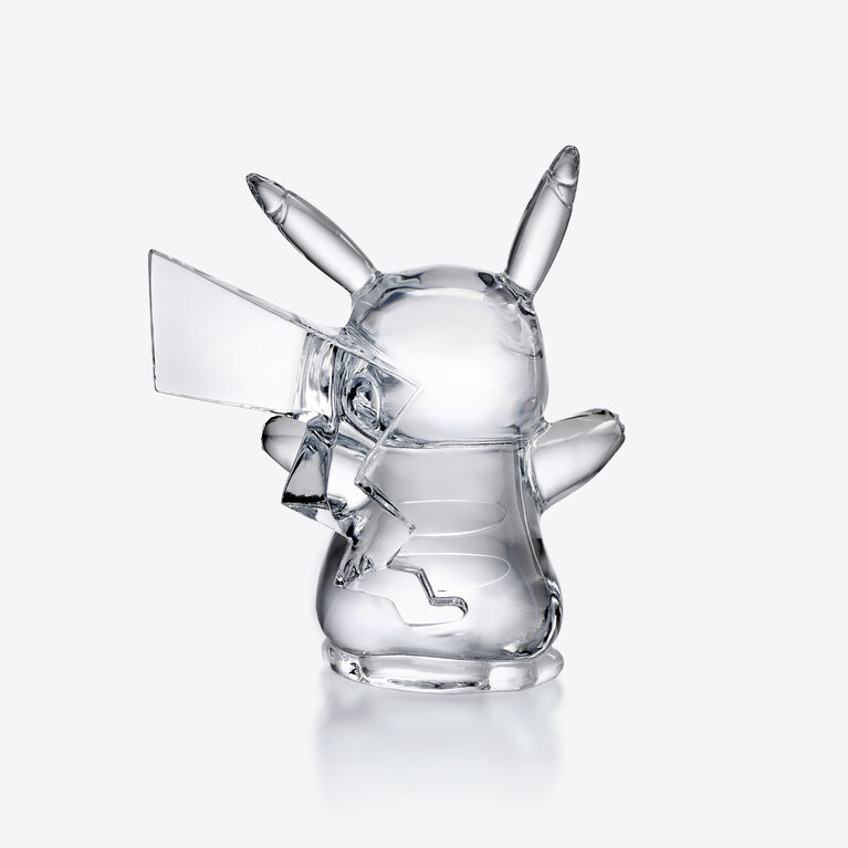 Figurine Pikachu Pok&eacute;mon Baccarat en Cristal Clair Voir 4