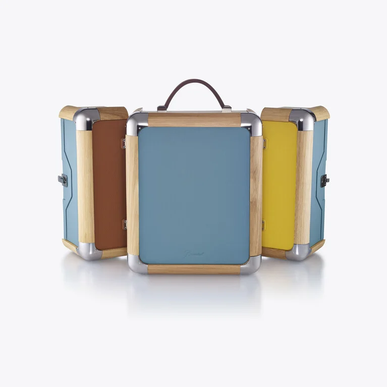 Octogone Trunk Harmonie Baccarat in Leather Multicolor View 3