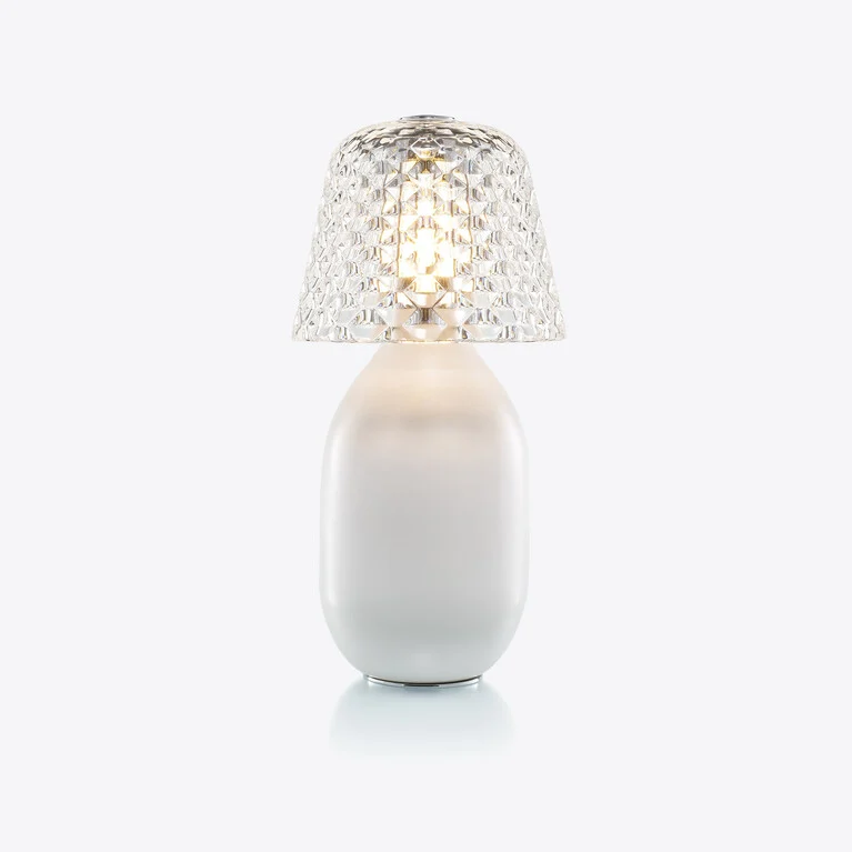 Baby Candy Light Nomadic Lamp Baccarat in Ceramic White View 1