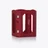 Octogone Decanter Case Baccarat in Leather Red
