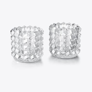 Zig Zag Votives Baccarat in Clear Crystal