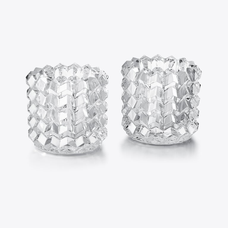 Zig Zag Votives Baccarat in Clear Crystal