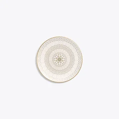 Select Arcadia Gold & Platinum Bread Plate Baccarat in Porcelain Gold
