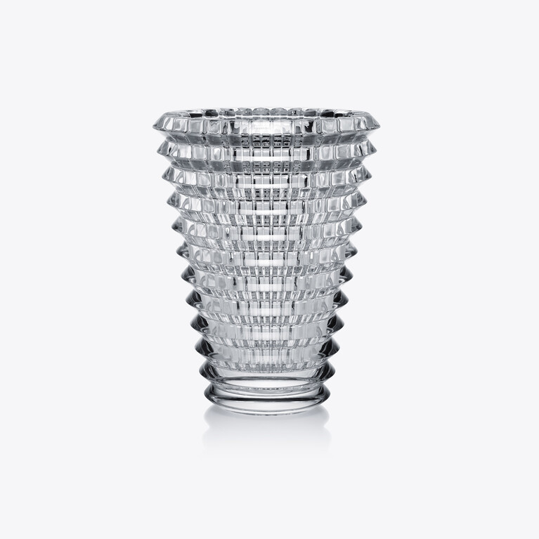 Eye Vase Oval M Baccarat in Klarem Kristall