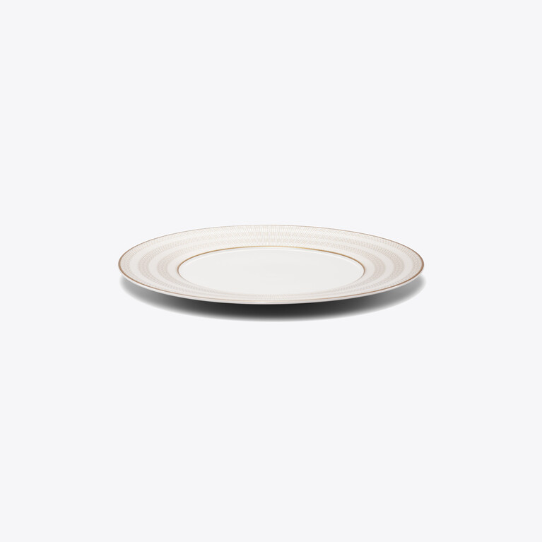 Arcadia Gold & Platinum Dinner Plates x2  Baccarat