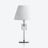 Lampe Torch Baccarat en Cristal Blanc