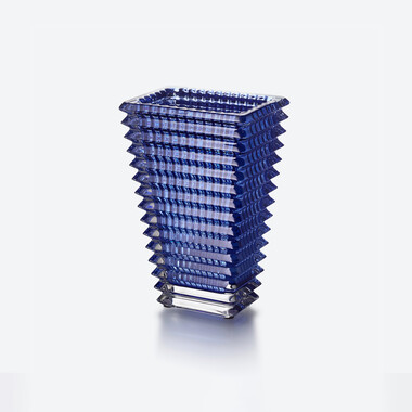 Eye Rectangular Vase S Blue Baccarat
