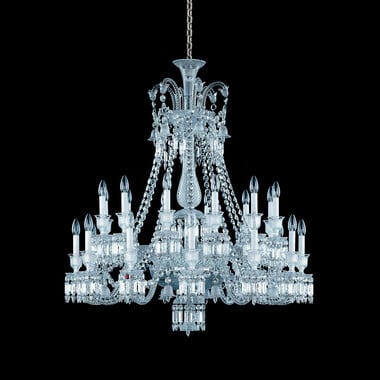 Zénith Chandelier Short (24L) Baccarat in Crystal Clear