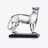 Large Panther Sculpture Baccarat in Crystal Clear