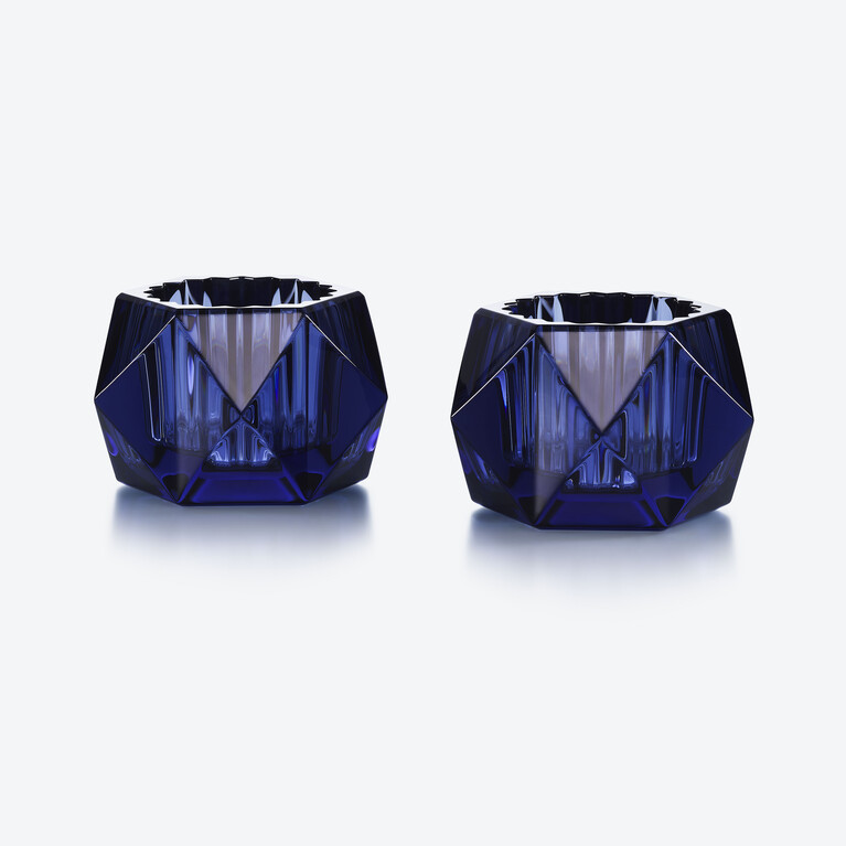 Louxor Votives Baccarat in Crystal Blue View 2