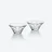 Coupelles Swing Baccarat en Cristal Clair
