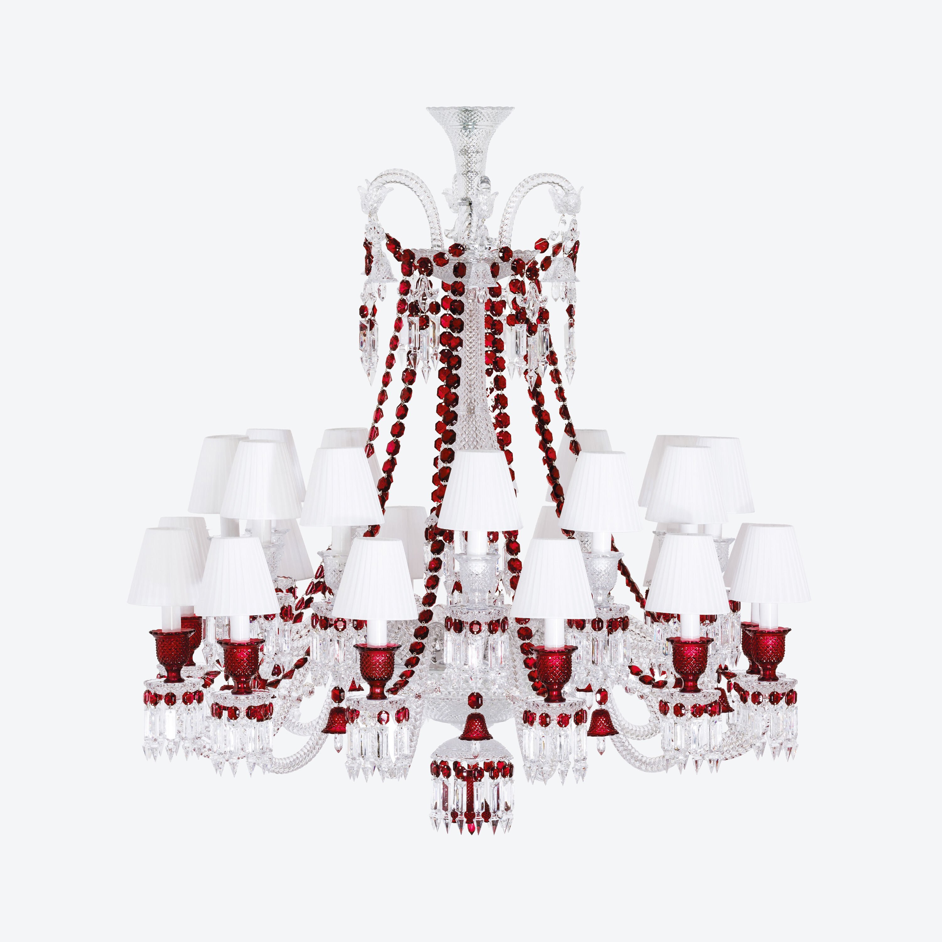Zénith Chandelier Red (24L) | Baccarat International