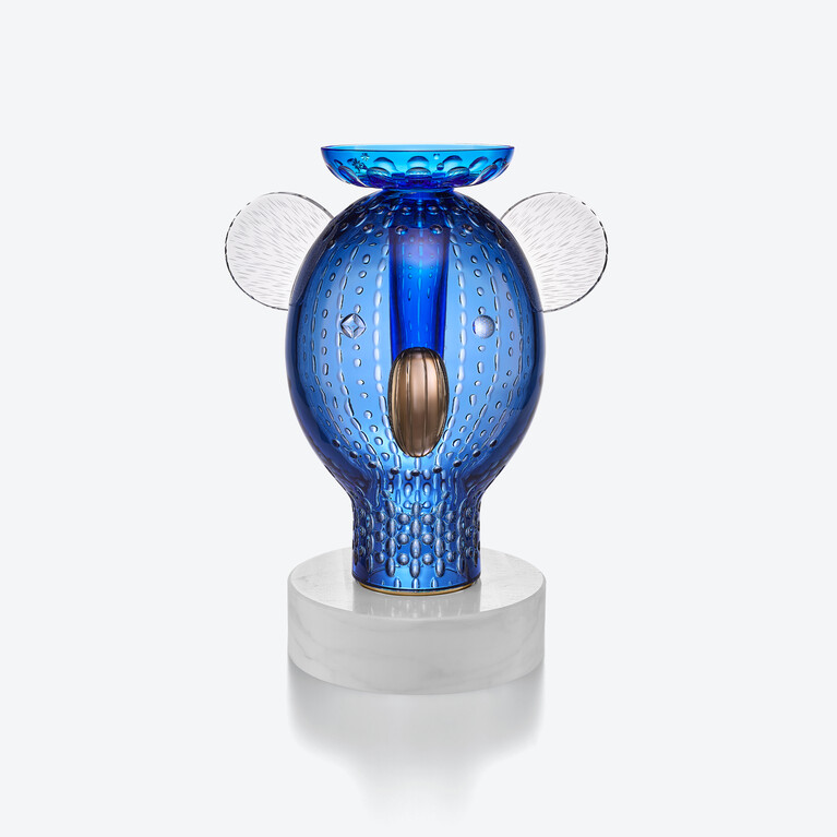 ファウナクリストポリス コアラ Baccarat、ブルーのクリスタル製