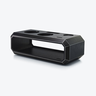 Octogone Bar Accessory Case Black Oak Baccarat in Black Wood