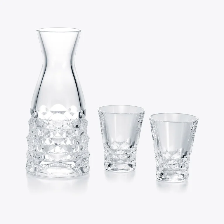 Swing Sake Carafe & Glasses Set Baccarat in Crystal Clear View 1