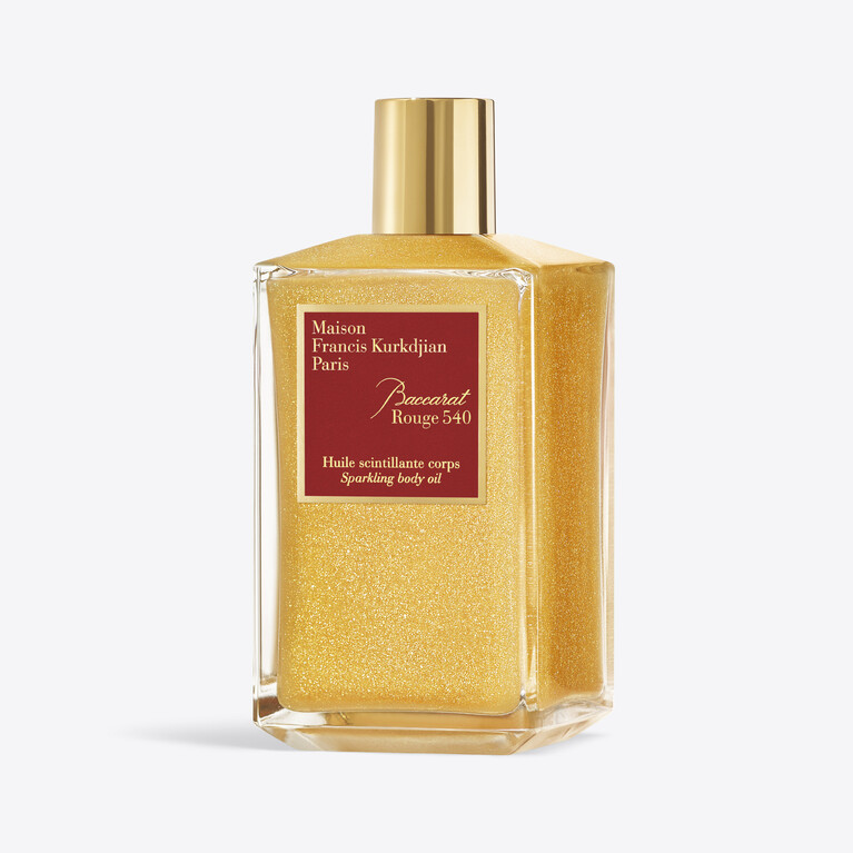 Baccarat Rouge 540 Sparkling Body Oil 200 mL Baccarat in Glass Clear View 1