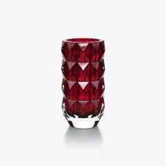 Select Vase Louxor Rond S Baccarat en Cristal Rouge