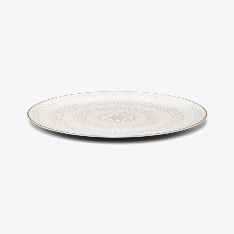 Arcadia Gold & Platinum Show Plate  Baccarat