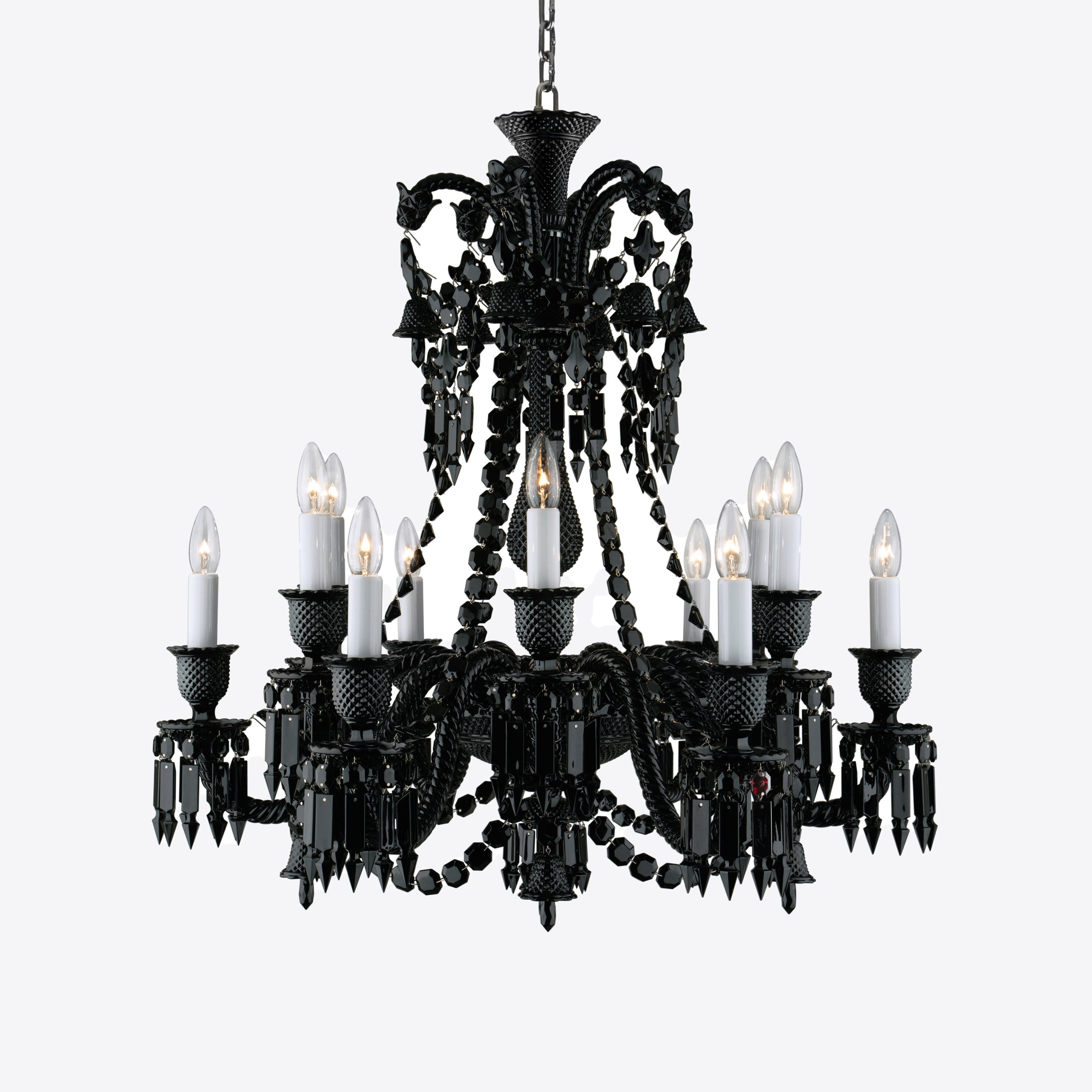 Zénith Chandelier Black (24L) | Baccarat France