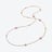Mini Médicis Gold Plated Long Necklace Baccarat in Pink Gold Plated