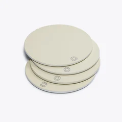 Select Octogone Coasters Baccarat in Lacquer White
