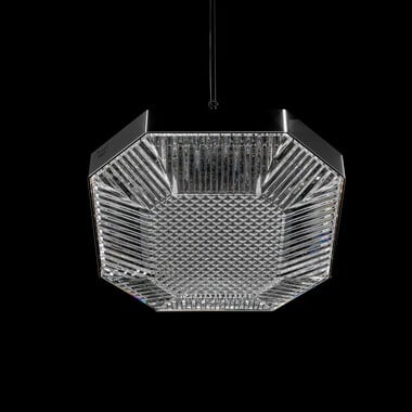 Suspension Octogone (1L) Baccarat en Cristal Clair