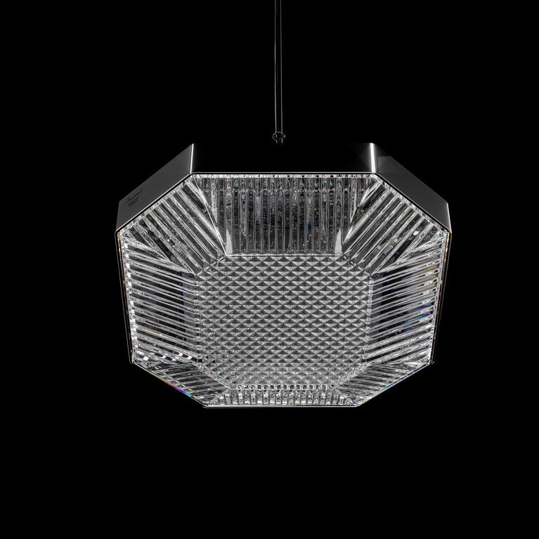 Octogone Ceiling Lamp (1L) Baccarat in Crystal Clear