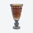 New Antique II Vase Baccarat in Marble Yellow