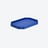Octogone Tray S Baccarat in Recycled leather Blue