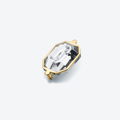 Select Spilla placcato de oro Harcourt Baccarat in 18-Karat Gold-Plated Clear