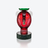 Sculpture Singe Faunacrystopolis Baccarat en Cristal Rouge