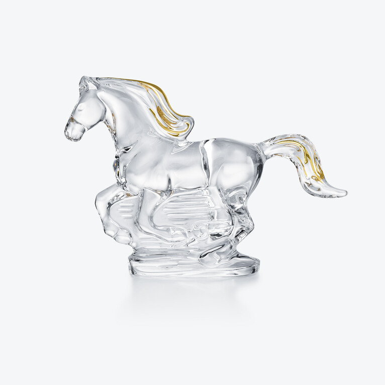 Zodiac Horse 2026 Baccarat in Crystal Gold View 1