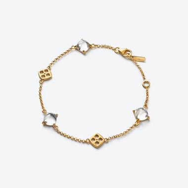Mini M&eacute;dicis Bracelet Baccarat in Gold Plated Clear