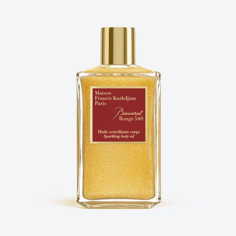 Baccarat Rouge 540 Sparkling Body Oil 200 mL Baccarat in Glass Clear View 3