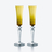 Mille Nuits Flutissimo Flutes Baccarat, Champagne flute in Crystal Yellow
