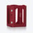 Octogone Decanter Case Baccarat in Red Leather