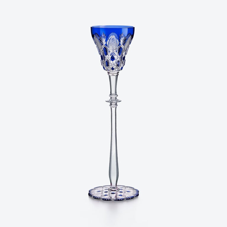 Tsar Water Glass Baccarat, Water glass in Crystal Blue