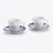 Arcadia Talleyrand Tea Cups & Saucers Baccarat in Blue Porcelain