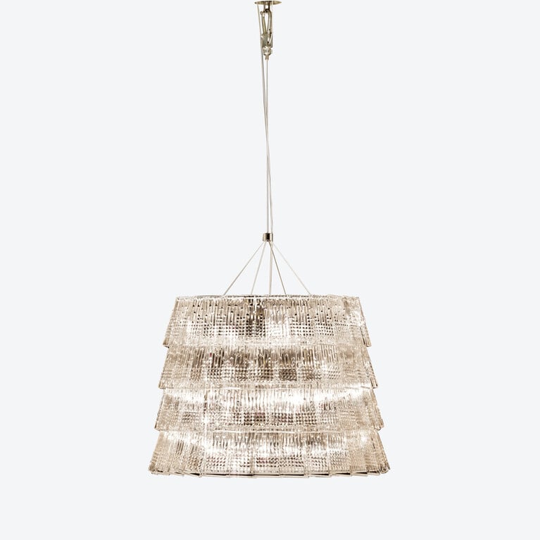 Tuile de Cristal Chandelier Piccadilly M Baccarat in Crystal Clear View 1