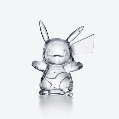 Pok&eacute;mon Pikachu Figurine Baccarat in Crystal Clear