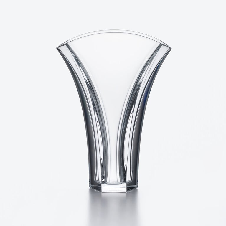 Ginkgo Vase S Baccarat in Crystal Clear