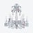Zénith Flou, Je te Vois Flou Chandelier (12L) Baccarat in Crystal Pink