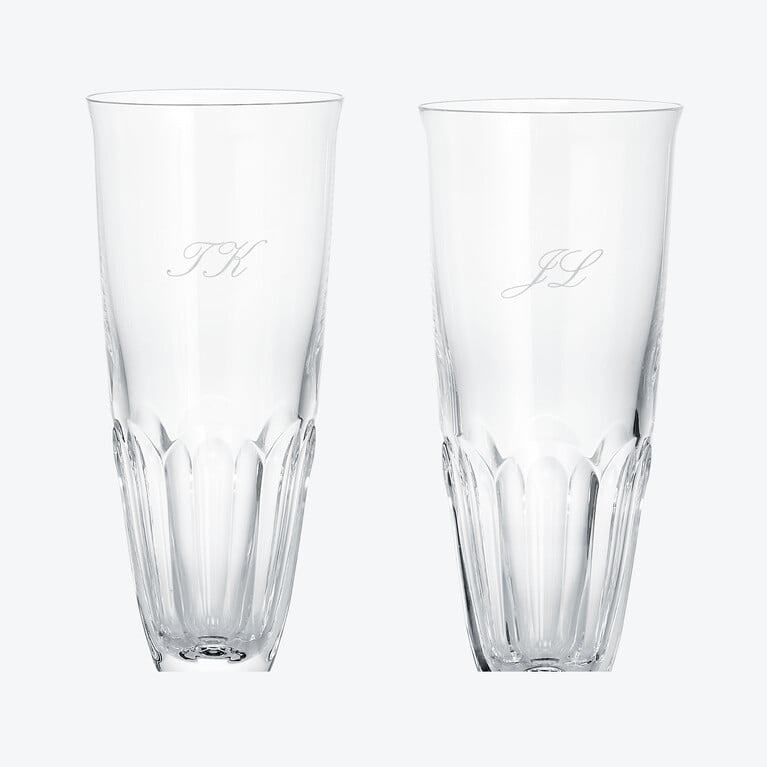 아코어 이브 플루트(HARCORET EVE FLUTE) Baccarat, 레드 크리스탈로 만든 샴페인 플루트