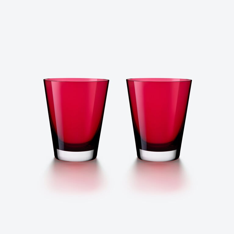 Mosa&iuml;que Tumblers Baccarat, Spirit glass in Crystal Red View 1