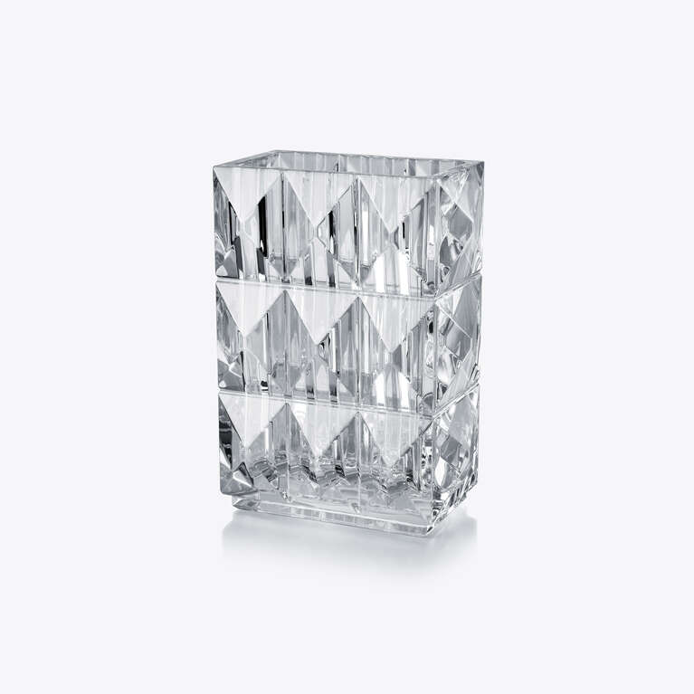 Louxor Rectangular Vase Clear