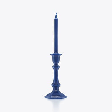 Bougie Harcourt Bougeoir Baccarat en Cire Bleu