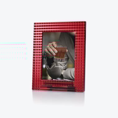 アイ フォトフレーム Baccarat、レッドのクリスタル製