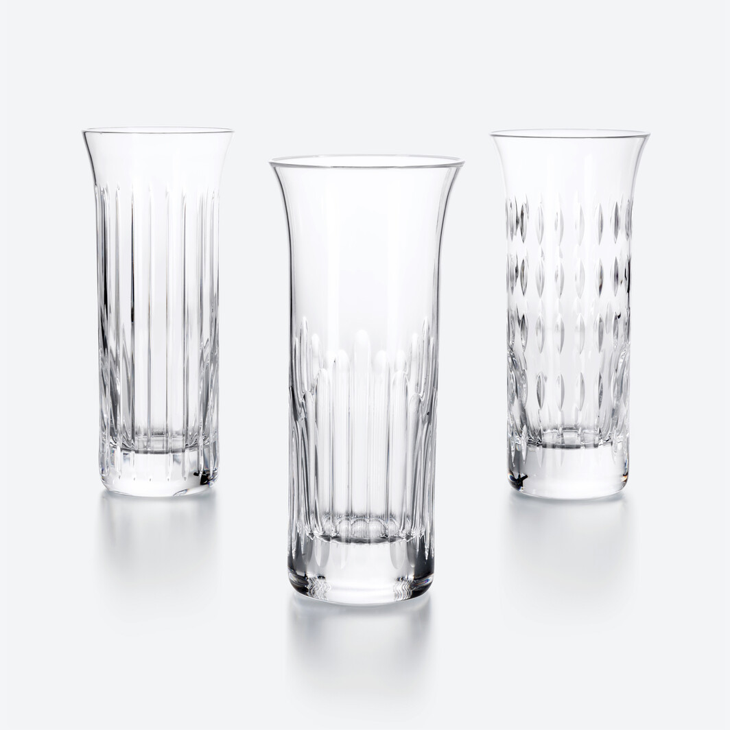 Baccarat Flora Bud Vases Set (3)