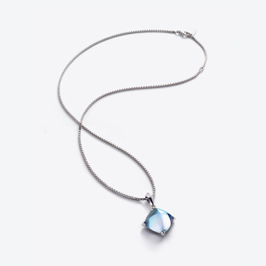 Médicis Silver Necklace Aqua mirror Baccarat